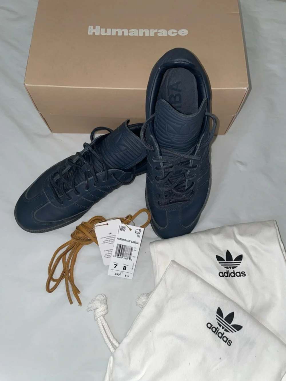 Adidas Humanrace Samba Charcoal sneakers in black